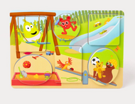 Babblarna, Titt-ut-pussel, Lekpark, 6 figurer