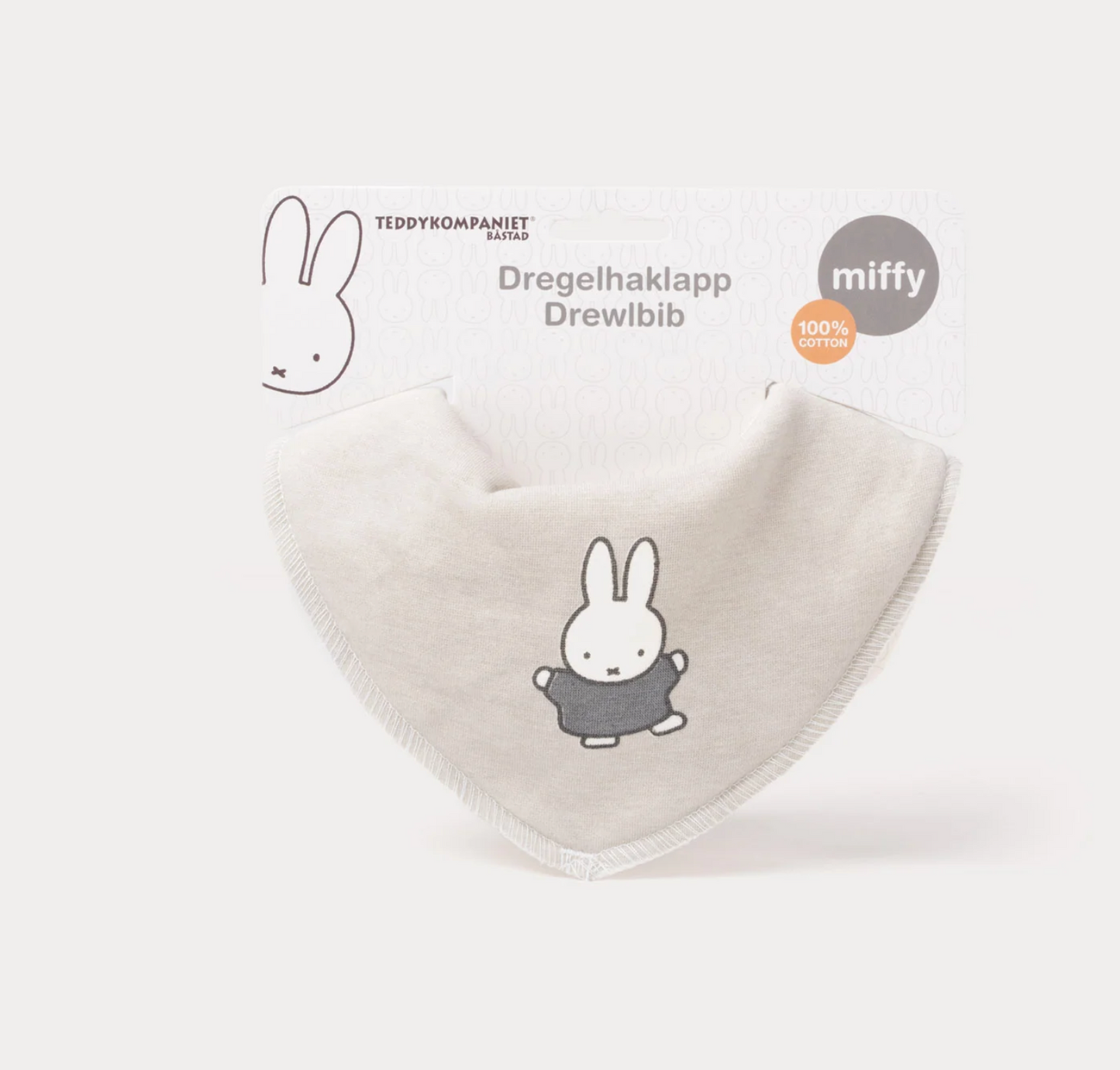 Dregelhaklapp Grå Miffy