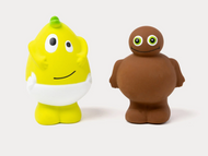 Babblarna, Figurer i naturgummi, Babba/Dadda