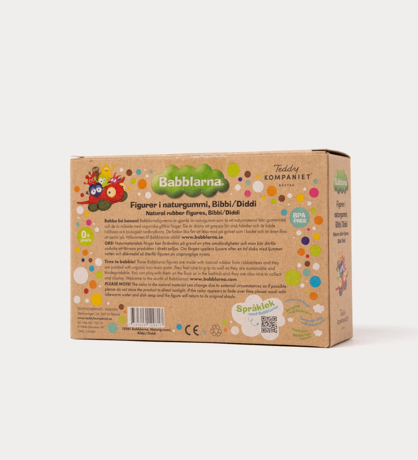 Babblarna, Figurer i naturgummi, Bibbi/Diddi