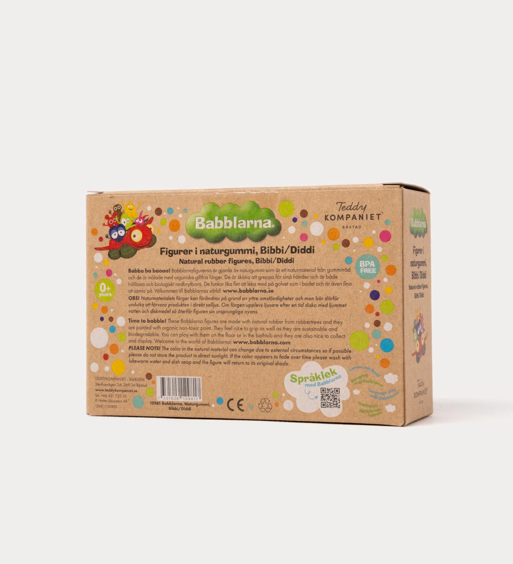 Babblarna, Figurer i naturgummi, Bibbi/Diddi