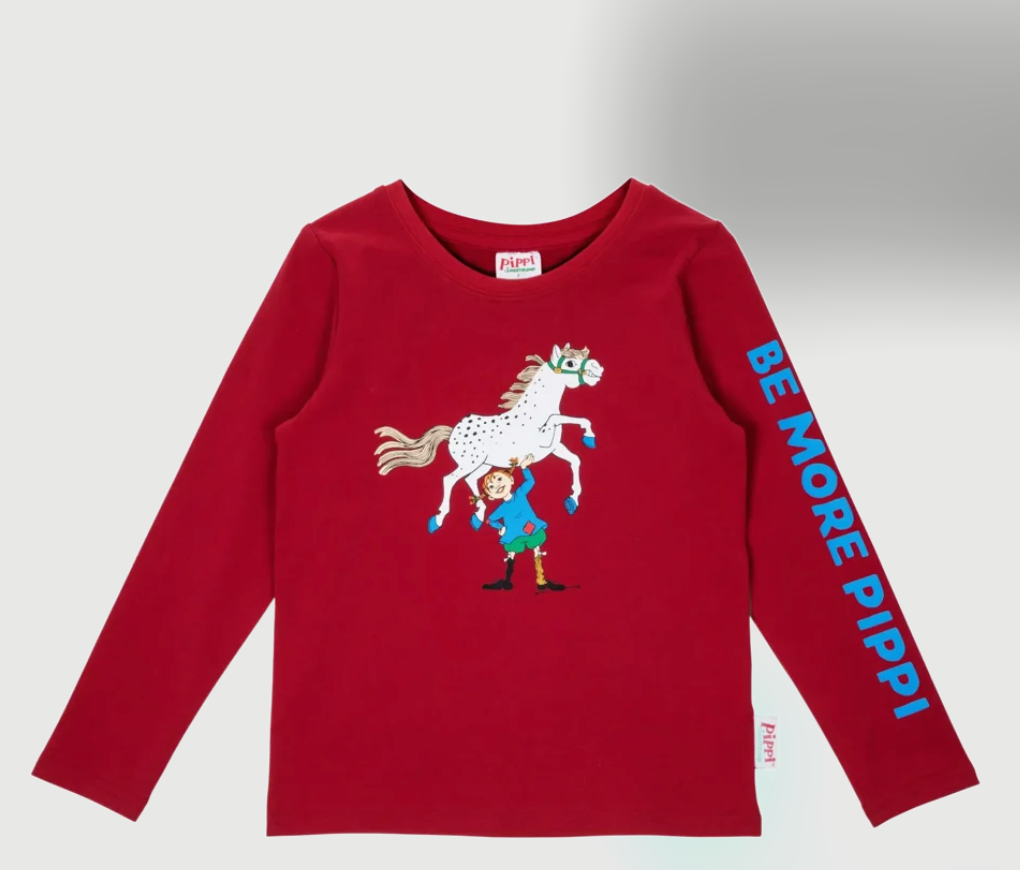 Långärmad superstark Pippi tröja