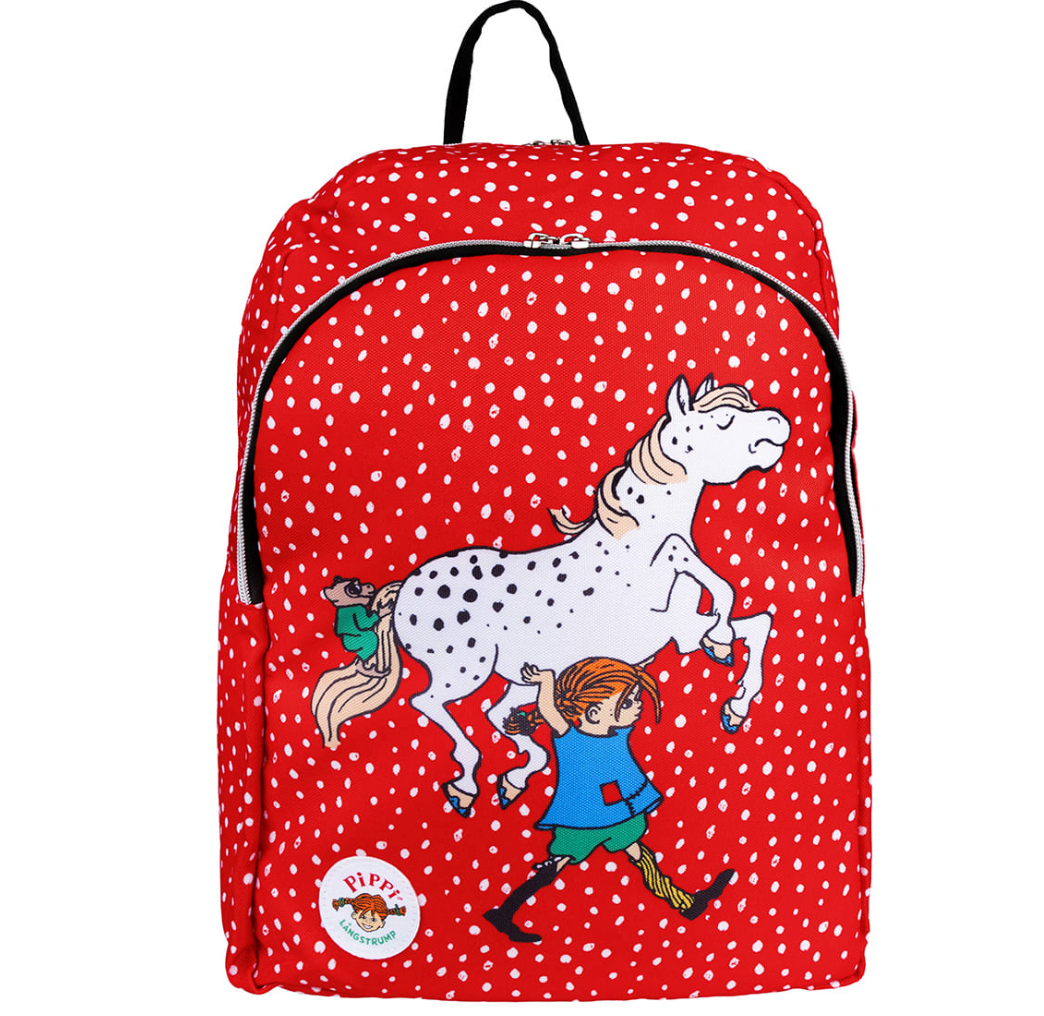 Pippi Långstrump ryggsäck röd