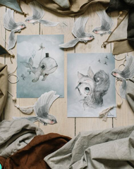 Dear whale & Tiny Toffle