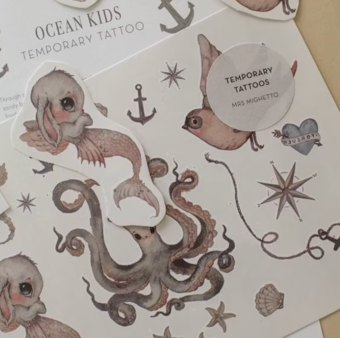 Tatueringar Ocean Kids Mrs.Mighetto