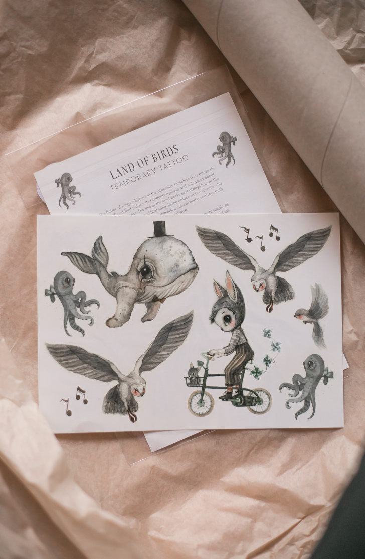 Tatueringar Land of birds Mrs.Mighetto