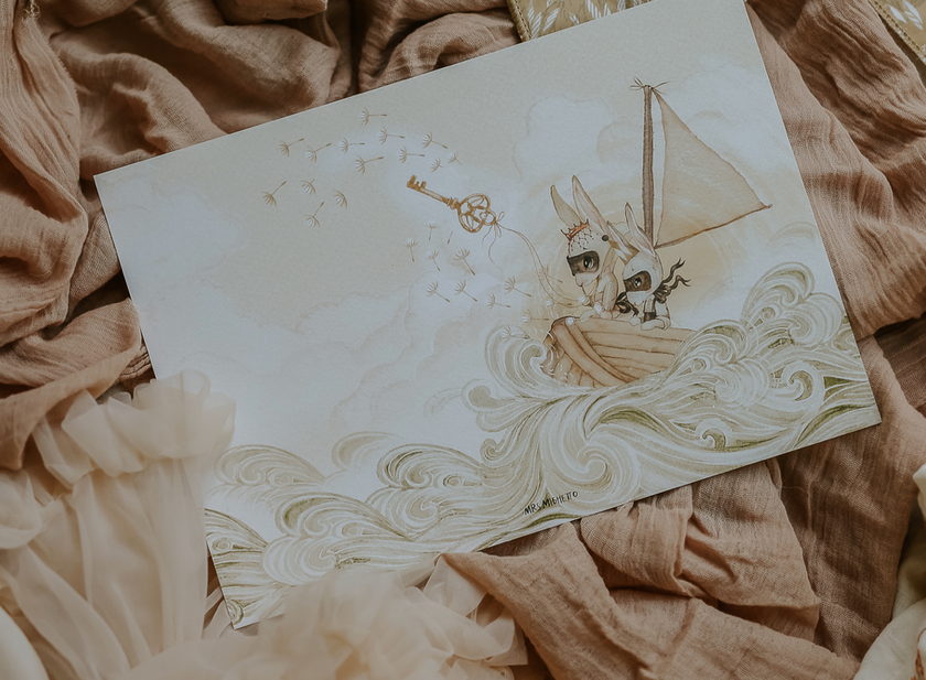 Poster 30X21cm THE QUEEN’S BOAT