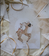 Poster 21X30cm BONNIE’S ROE DEER