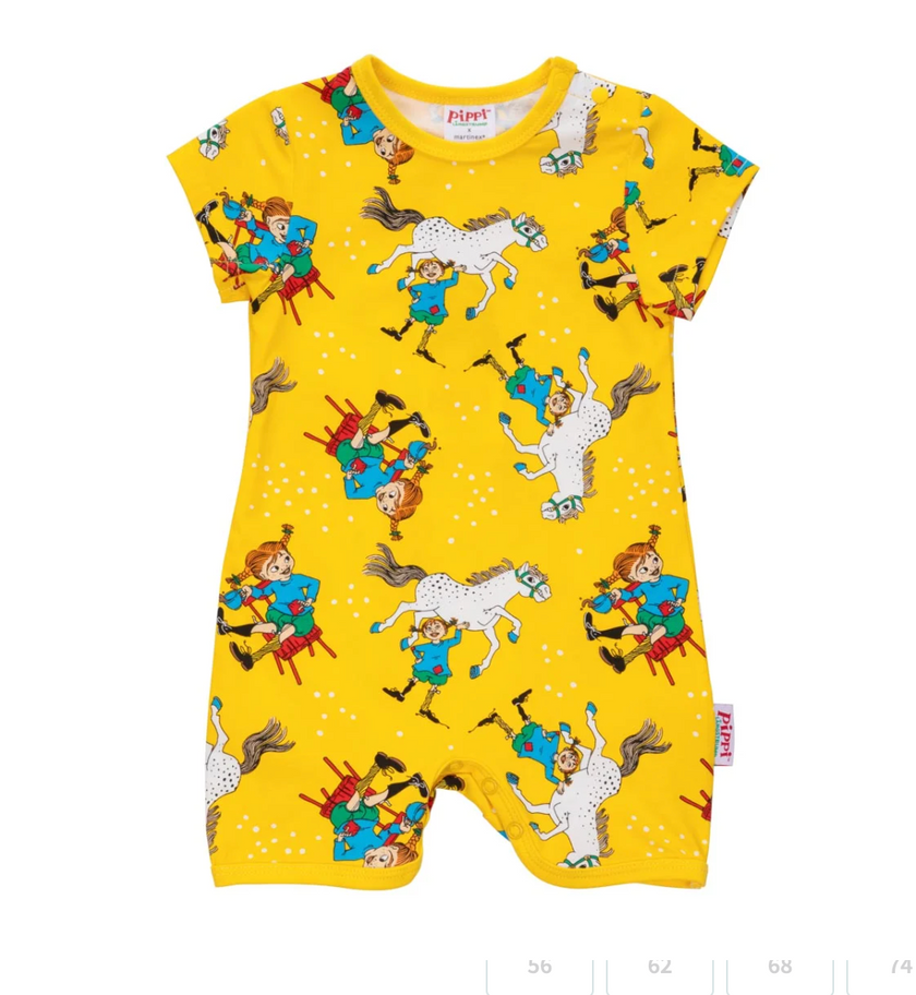 SISTA CHANSEN - Pippi Långstrump Självsäker playsuit Gul