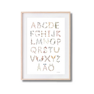 Mushie Poster ABC Svensk