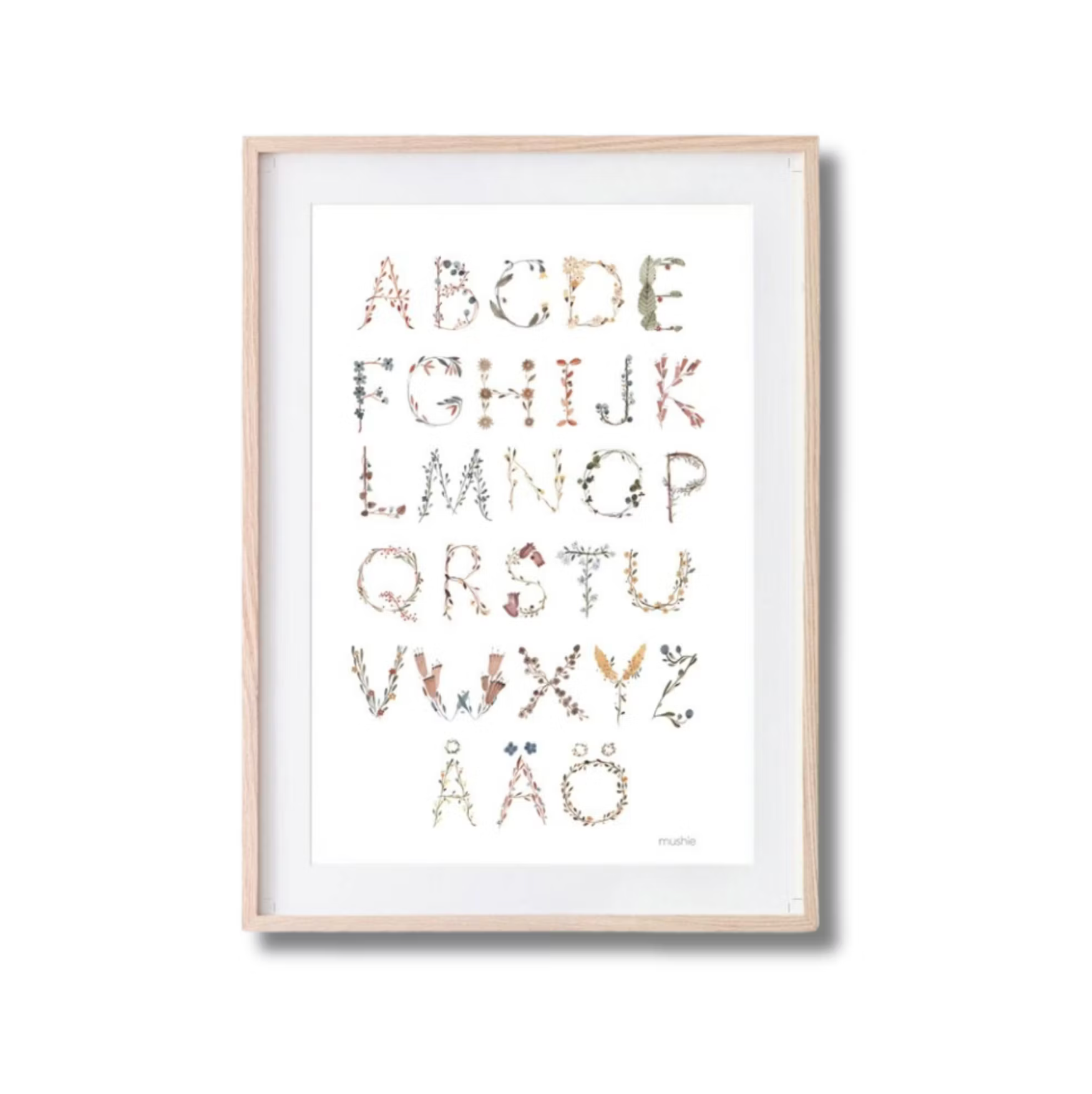 Mushie Poster ABC Svensk