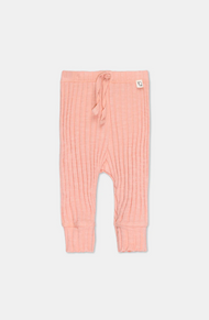 50% SISTA CHANSEN Ribbstickade Babyleggings Peach