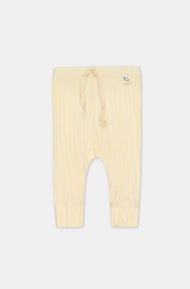 50% SISTA CHANSEN Ribbstickade Babyleggings Gul