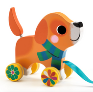 Djeco Dragdjur I Trä Hunden Lou