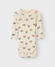 LÅNGÄRMAD BODY - NBMNALU WO/MO LS SLIM BODY LIL NOOS