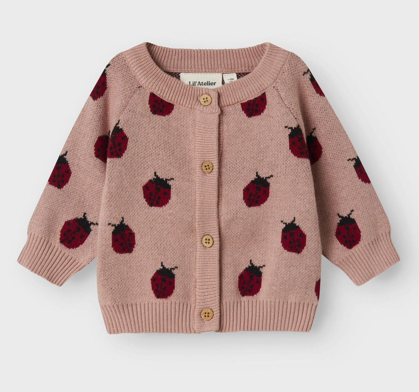 SISTA CHANSEN STICKAD KOFTA NORMAL PASSFORM - NBFLULIO KNIT CARD LIL NOOS Storlek 80