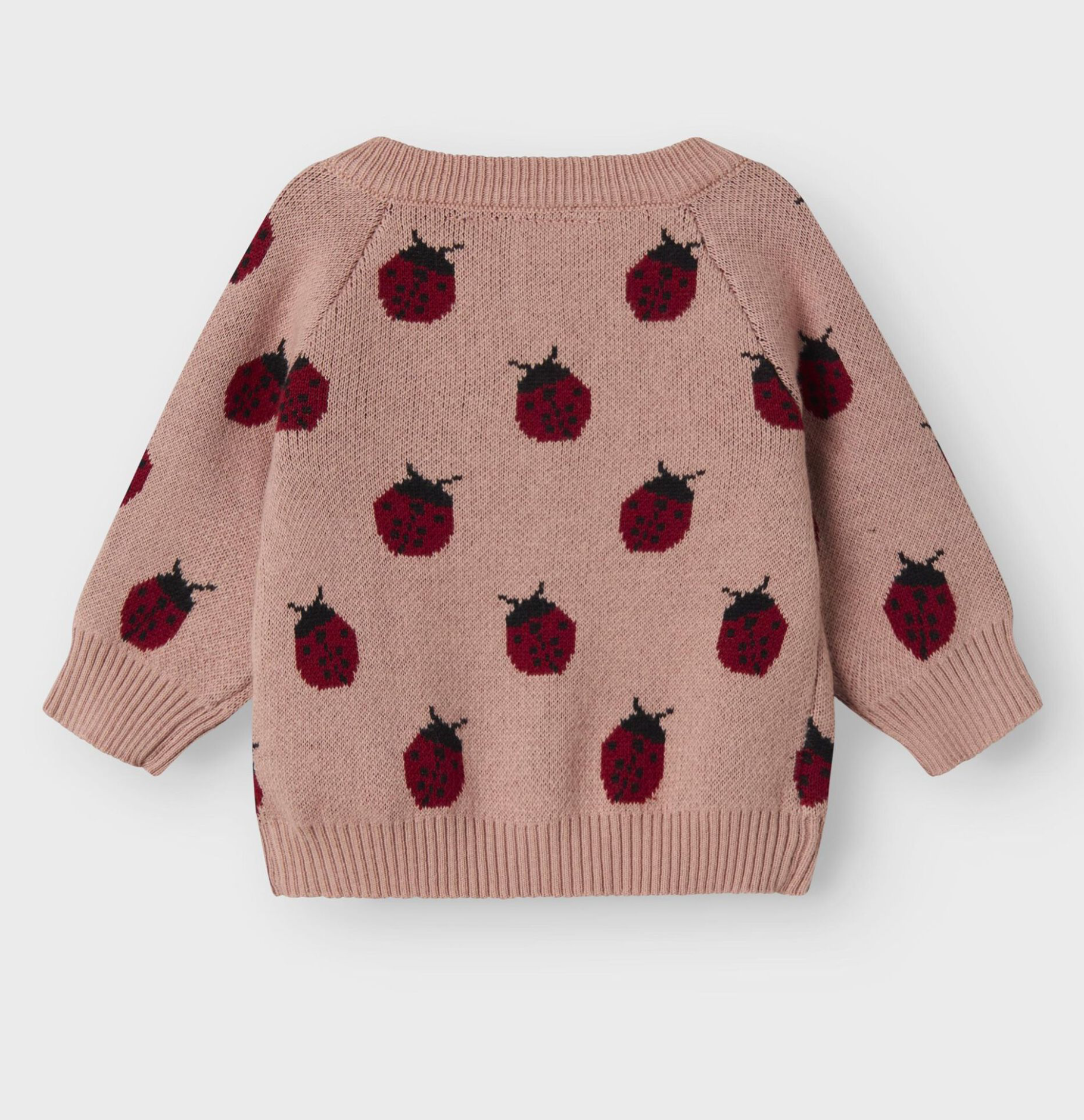 SISTA CHANSEN STICKAD KOFTA NORMAL PASSFORM - NBFLULIO KNIT CARD LIL NOOS Storlek 80