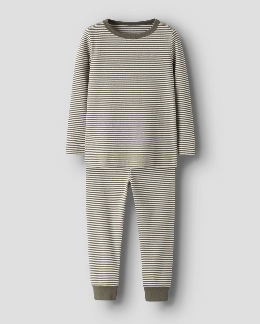 Dagdräkt / TRYCKTA SOVSET - NMNNIGHTSET STRIPE RIB NOOS