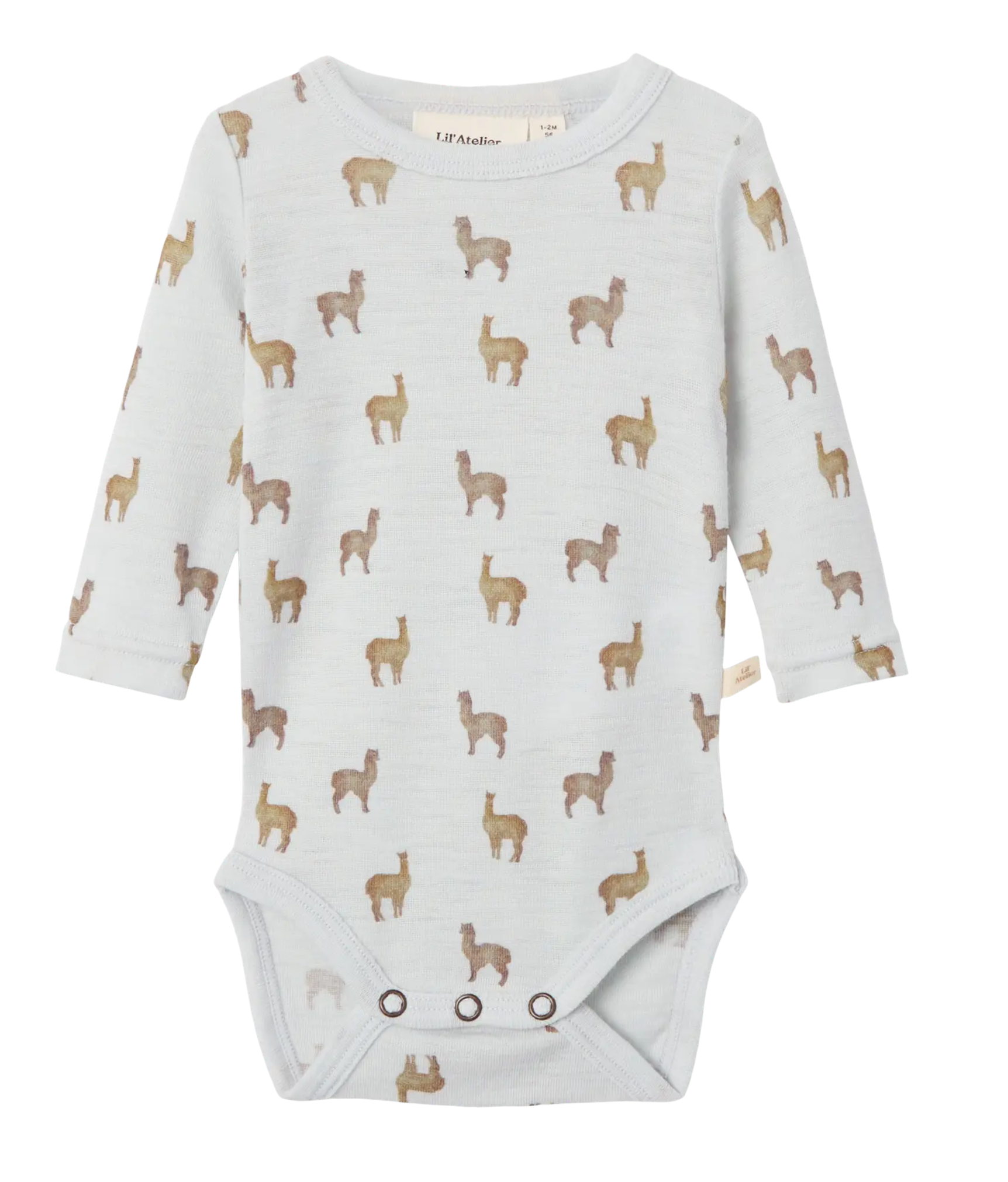 MERINOULL BODY - NBMNOEL NOR WOOL LS SLIM BODY LIL