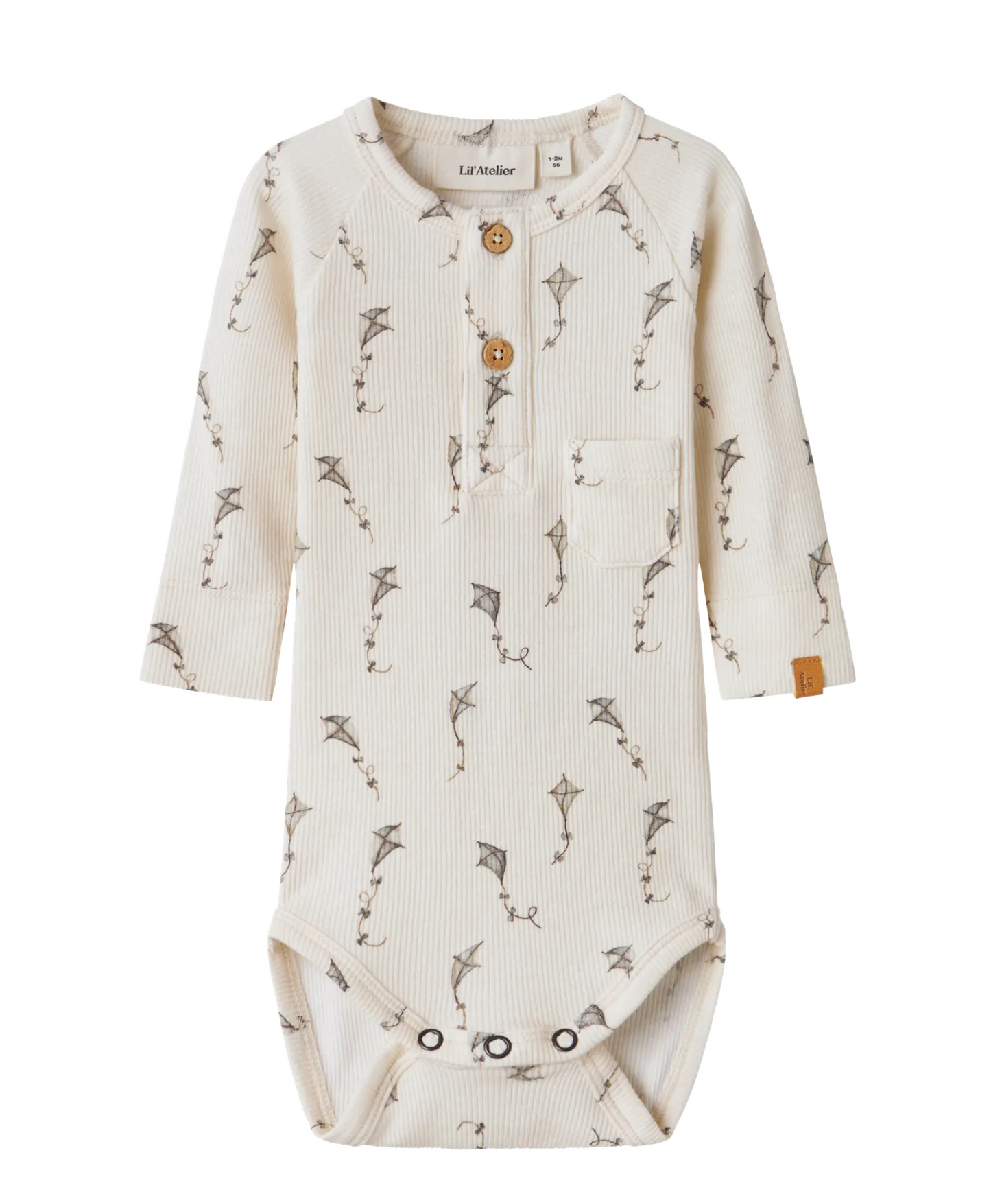 LÅNGÄRMAD BODY - NBMGAVO ELM LS SLIM BODY LIL NOOS m drake