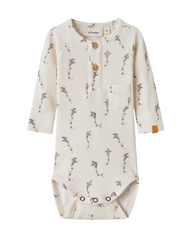 LÅNGÄRMAD BODY - NBMGAVO ELM LS SLIM BODY LIL NOOS m drake