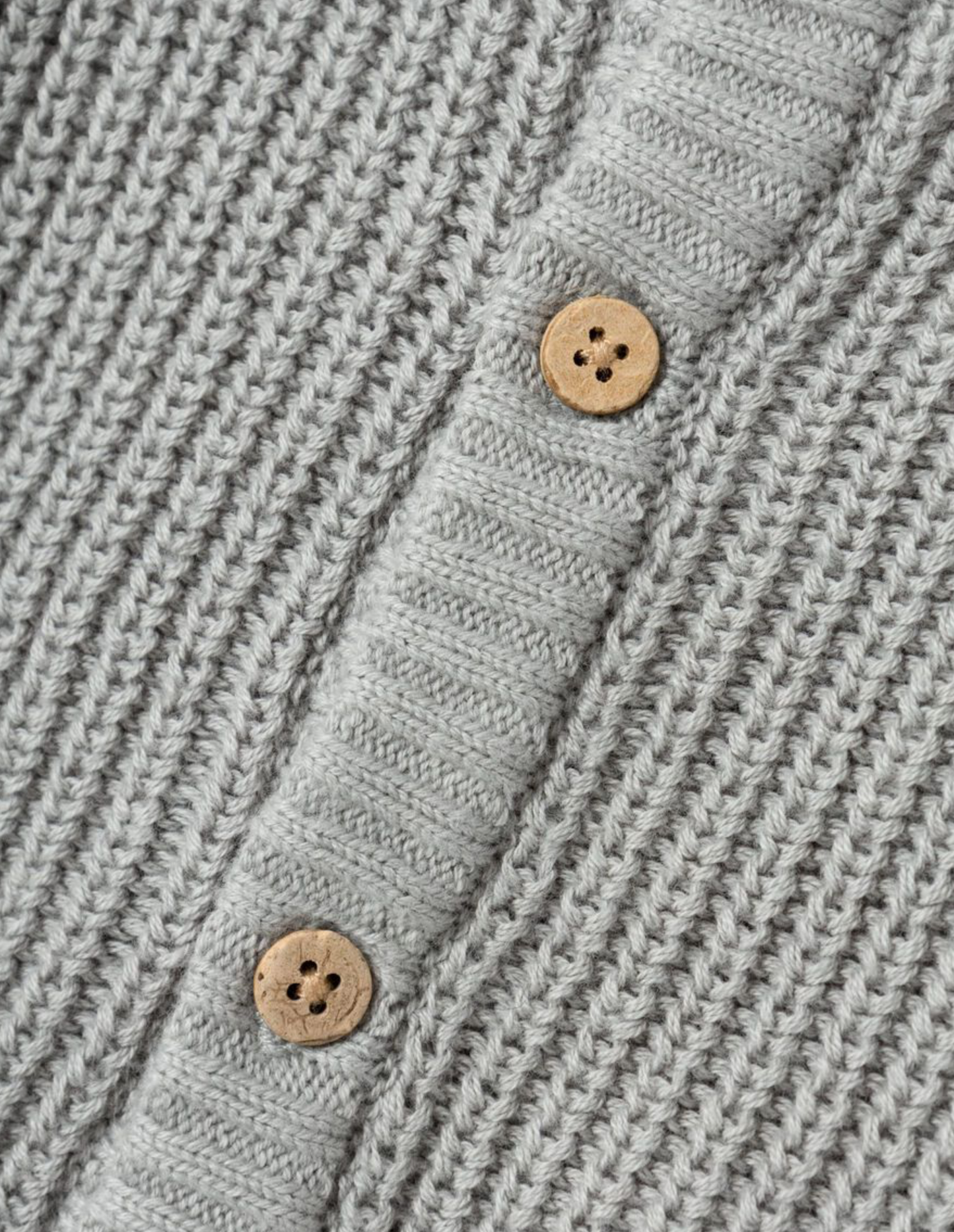 LÅNGÄRMAD STICKAD KOFTA limestone - NBNEMLEN LS KNIT CARD LIL NOOS