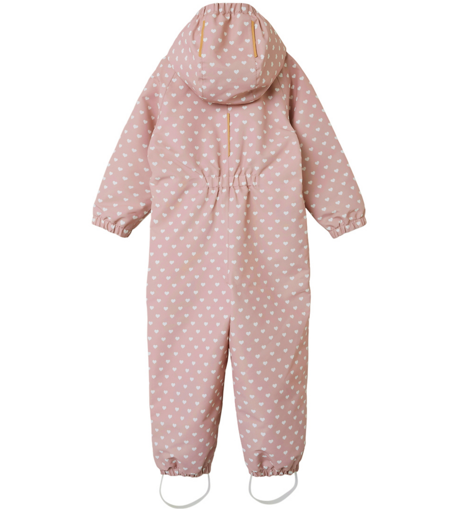 Skaldräkt Rosa m vita hjärtan - NMFLAMINT SUIT AOP FO LIL