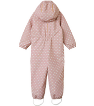 Skaldräkt Rosa m vita hjärtan - NMFLAMINT SUIT AOP FO LIL