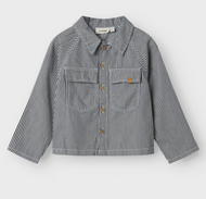 LÖS PASSFORM ÖVERSKJORTA - NMMKASPER LS LOOSE TWI SHIRT