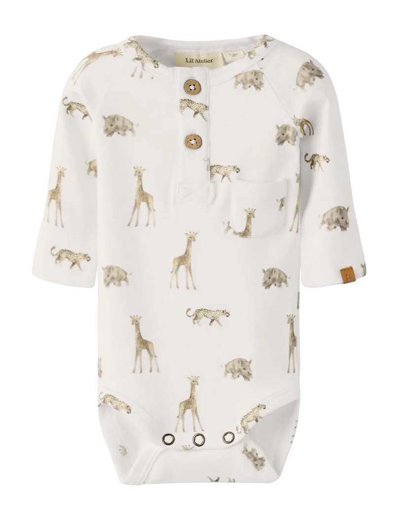 LÅNGÄRMAD BODY - NBMGAYO ELM LS SLIM BODY LIL NOOS