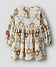 EKOLOGISK BOMULL KLÄNNING 92-122 - NMFTALIA LS LOOSE DRESS LIL