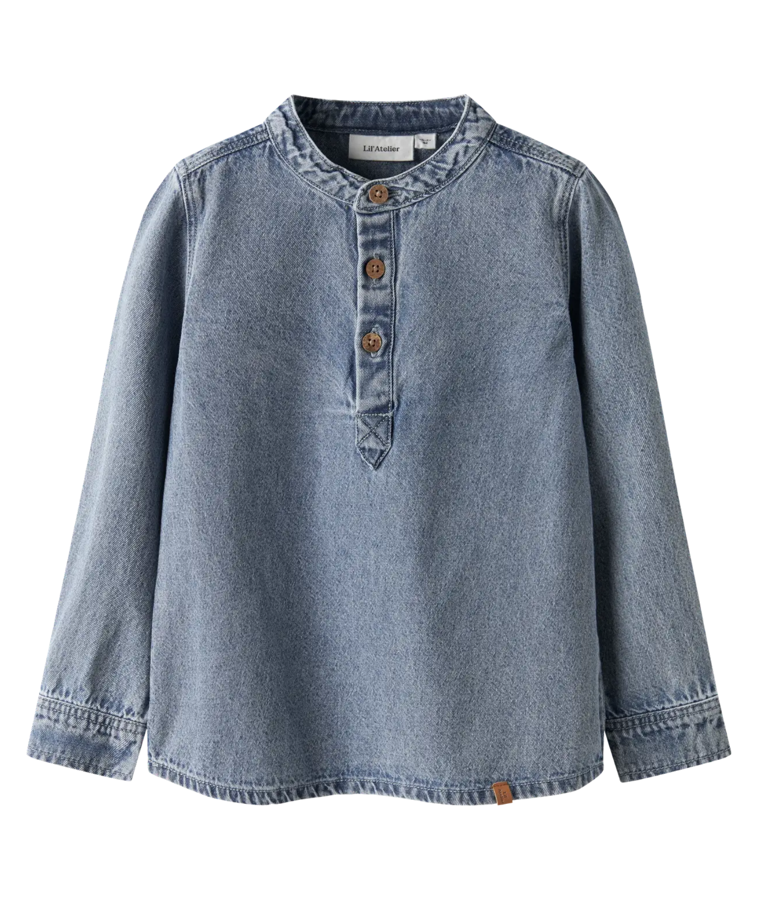 LÖS PASSFORM DENIM SHIRT -  NMMTAYA LS LOOSE DNM SHIRT 1166-FD LIL