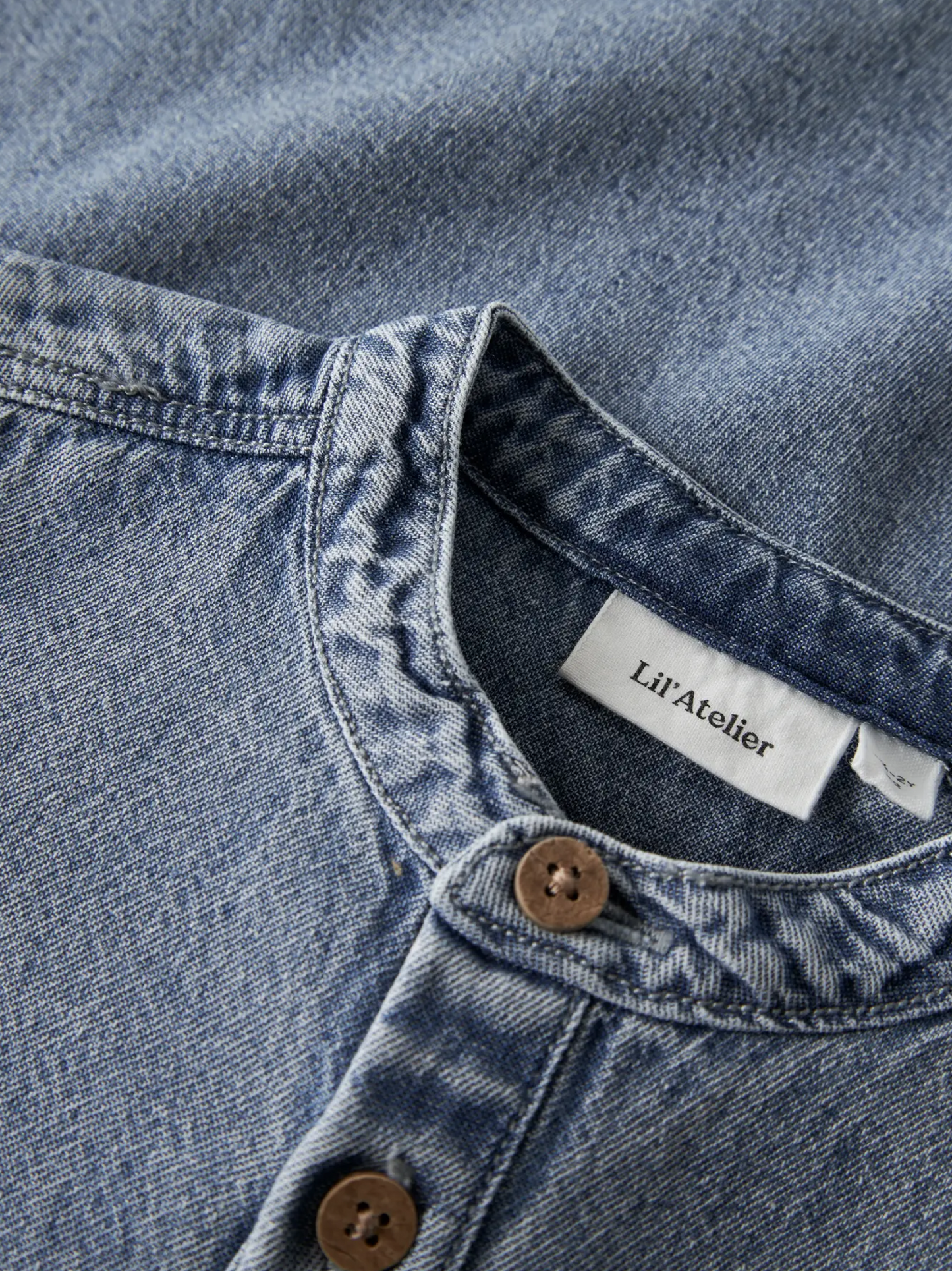 LÖS PASSFORM DENIM SHIRT -  NMMTAYA LS LOOSE DNM SHIRT 1166-FD LIL