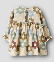 EKOLOGISK BOMULL KLÄNNING 56-86 - NBFTALIA LS LOOSE BODY DRESS LIL