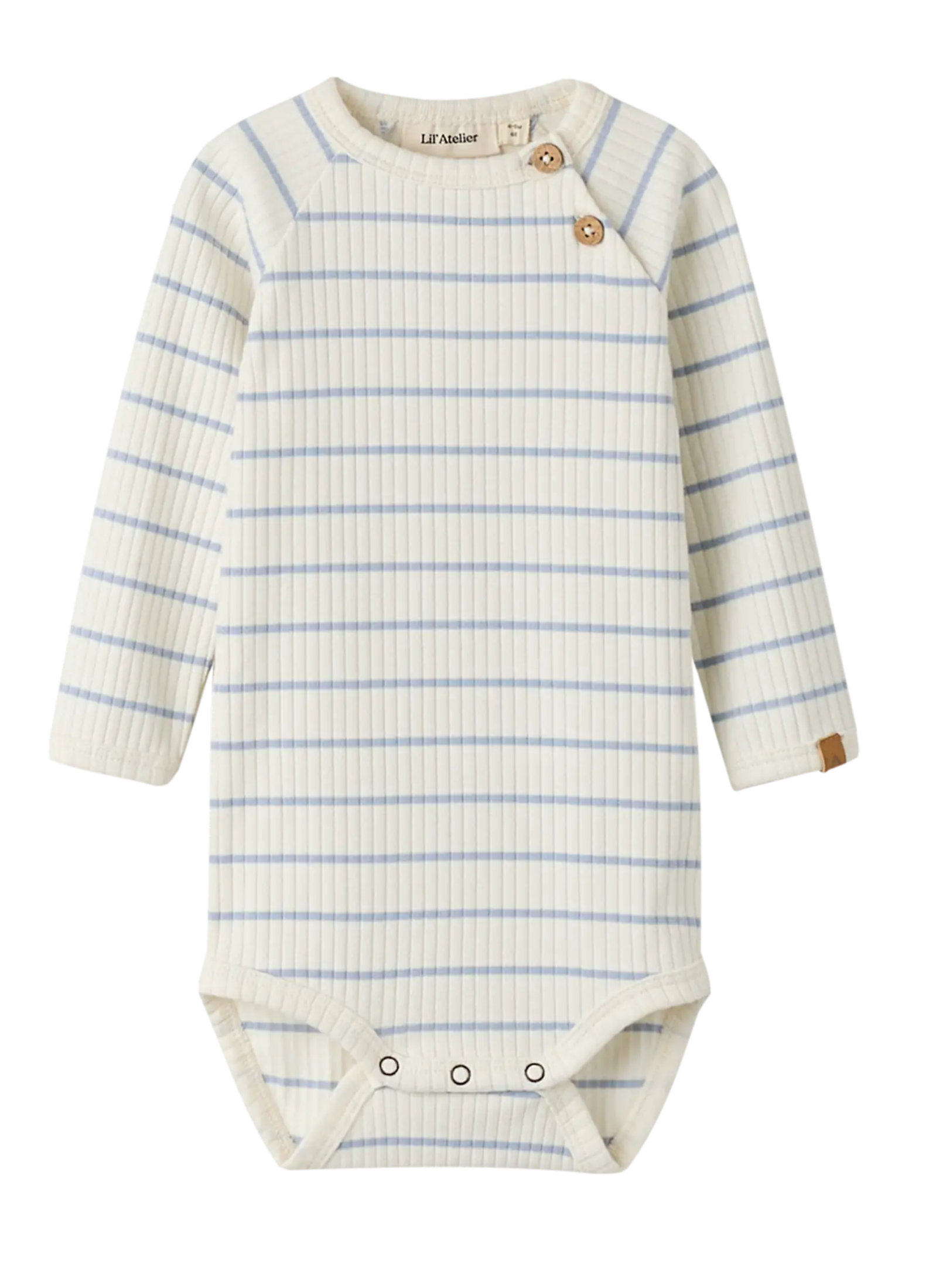 LÅNGÄRMAD BODY - NBMKAIL LS SLIM BODY LIL NOOS - Coconut Milk ZEN BLUE