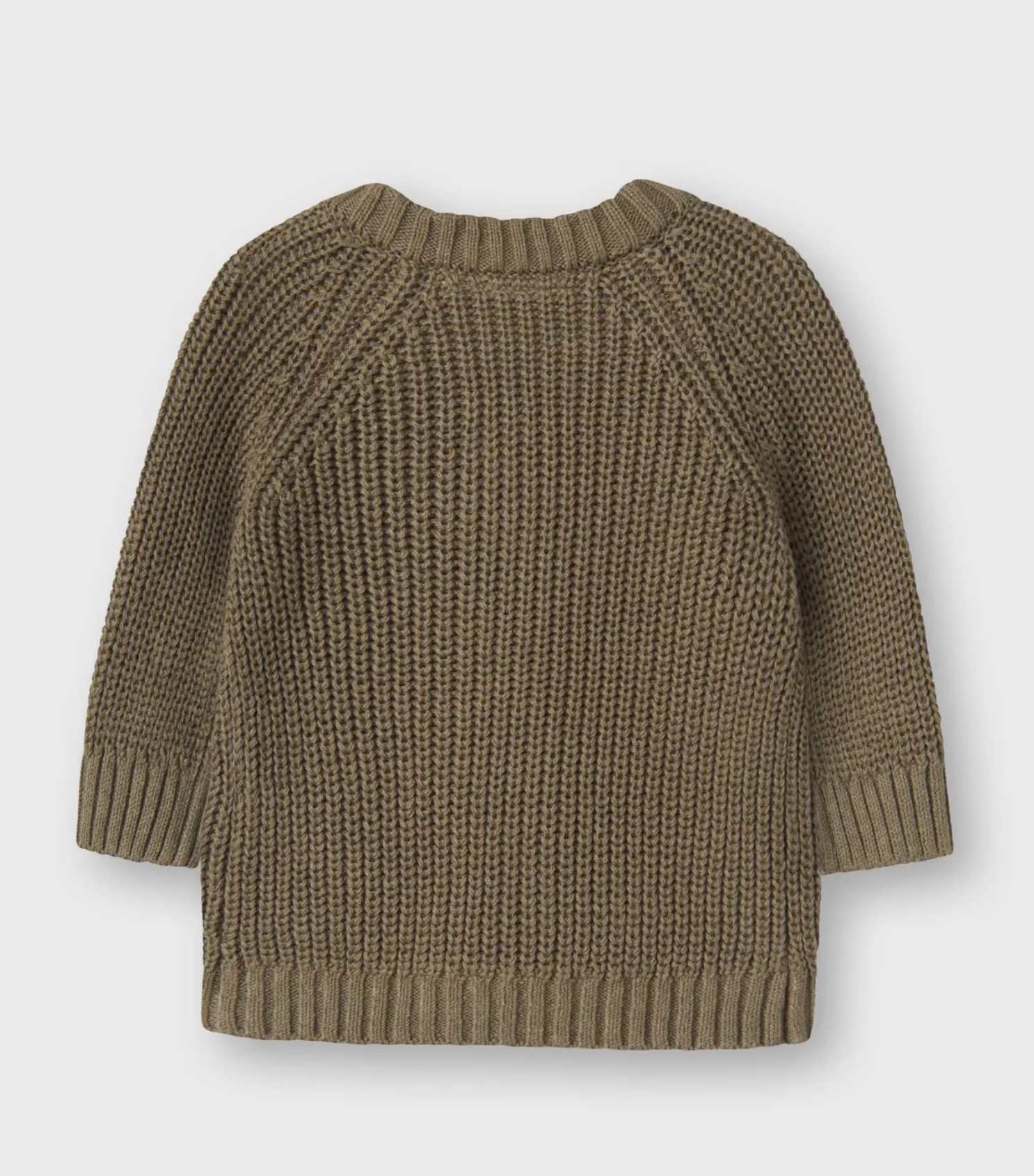 LÅNGÄRMAD STICKAD KOFTA Overland Trek-  NBNEMLEN LS KNIT CARD LIL NOOS