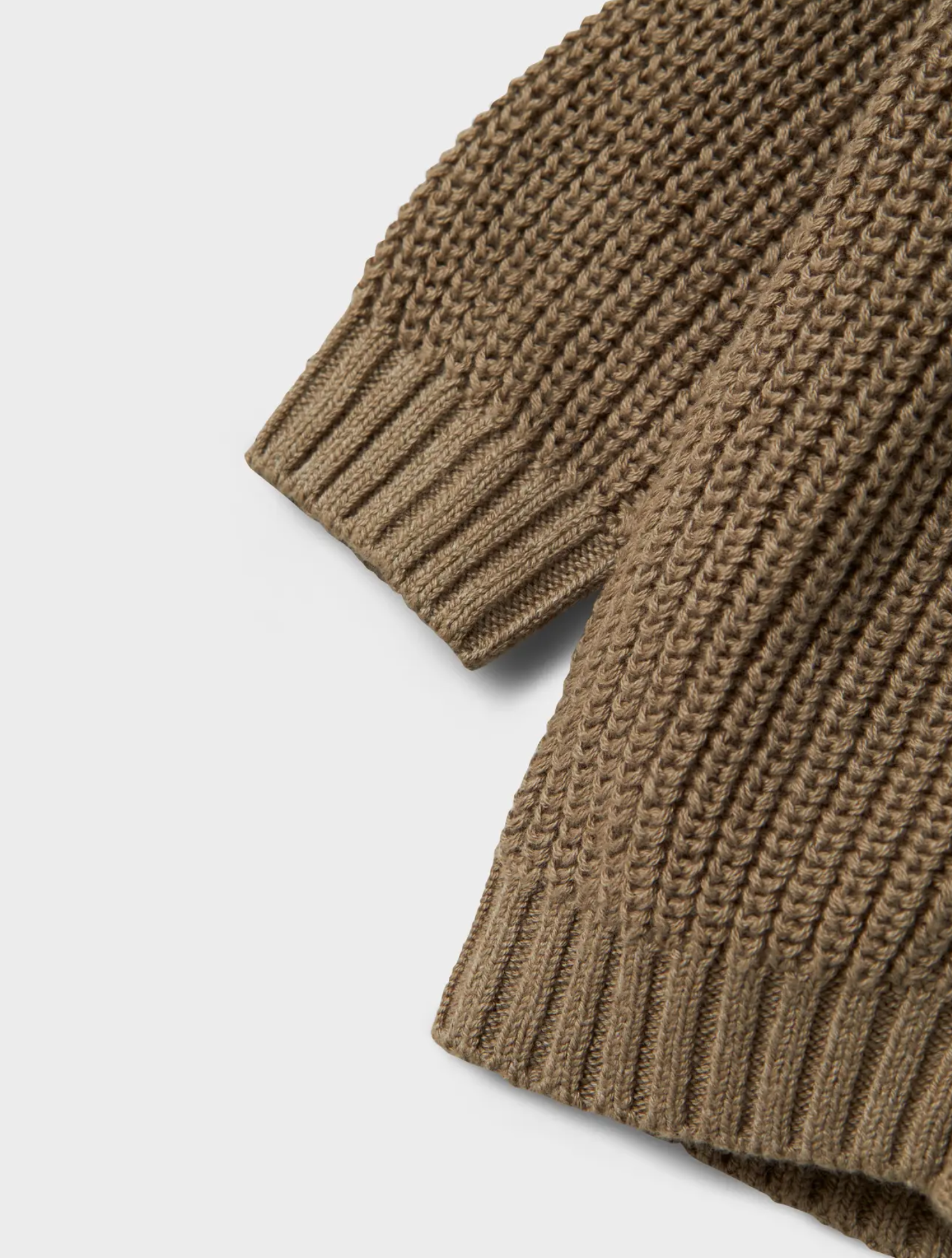 LÅNGÄRMAD STICKAD KOFTA Overland Trek-  NBNEMLEN LS KNIT CARD LIL NOOS