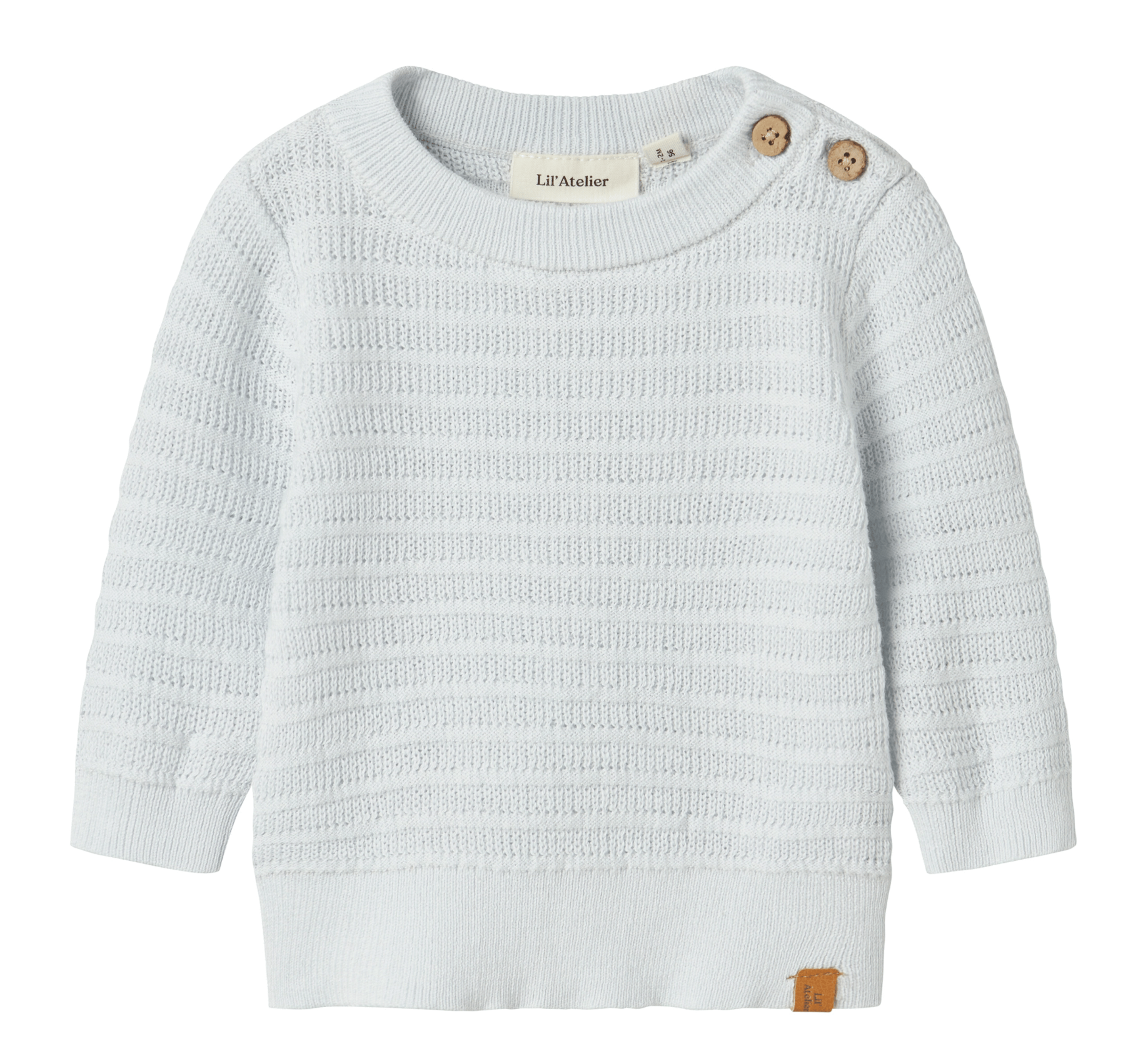 STICKAD TRÖJA BABY - NBNFREJO LS KNIT LIL