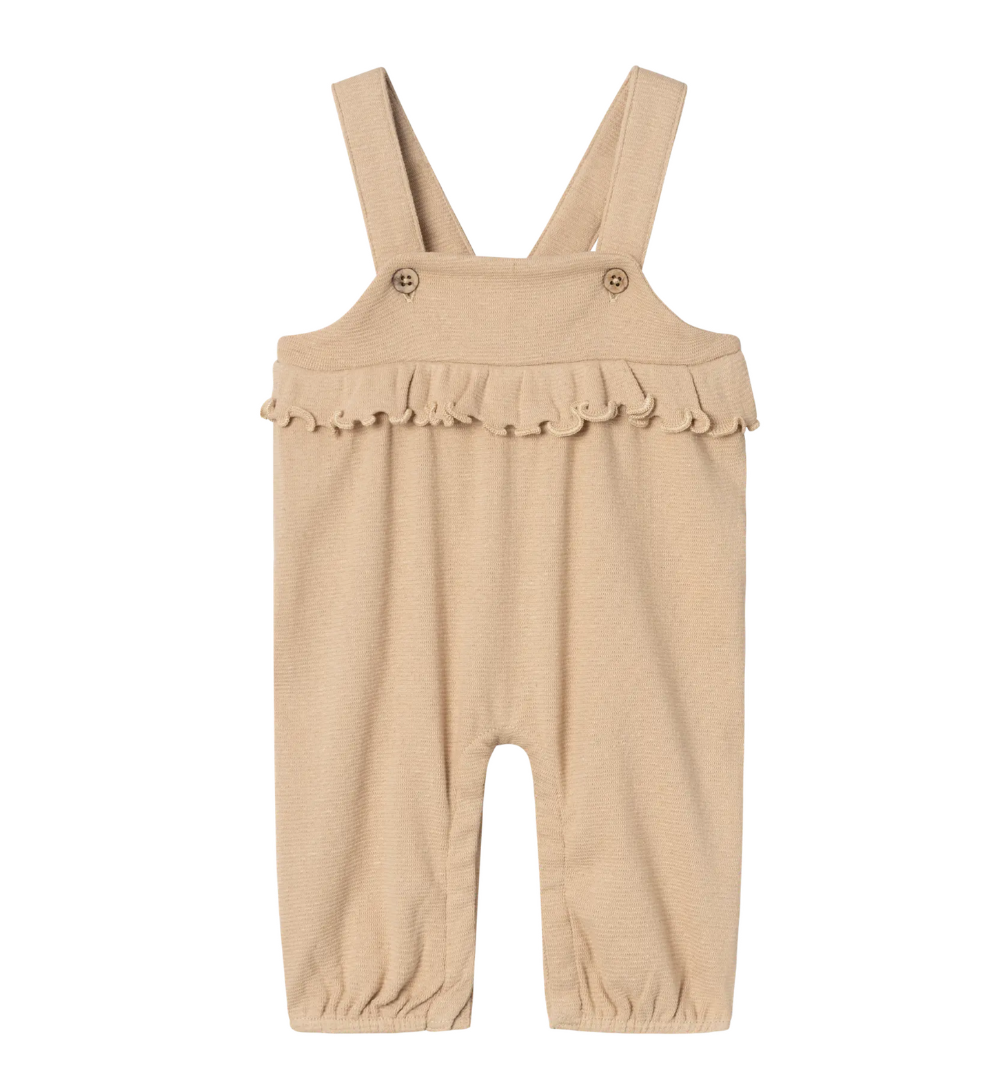 HÄNGSELBYXA - NBFOLANA LOOSE OVERALL LIL - Irish Cream MELANGE