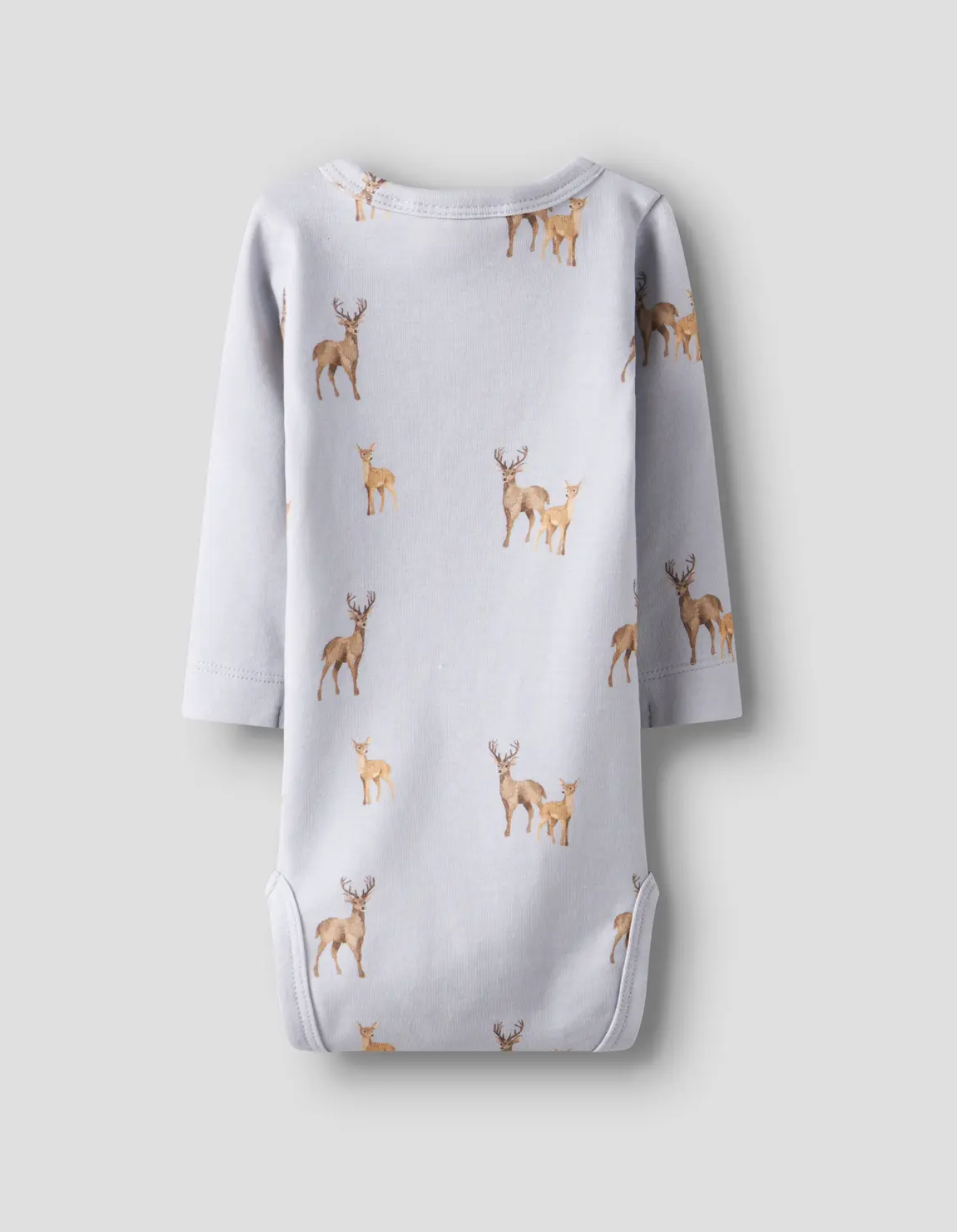 LÅNGÄRMAD BODY - NBMLAYO GEO LS SLIM BODY LIL - Gray Dawn