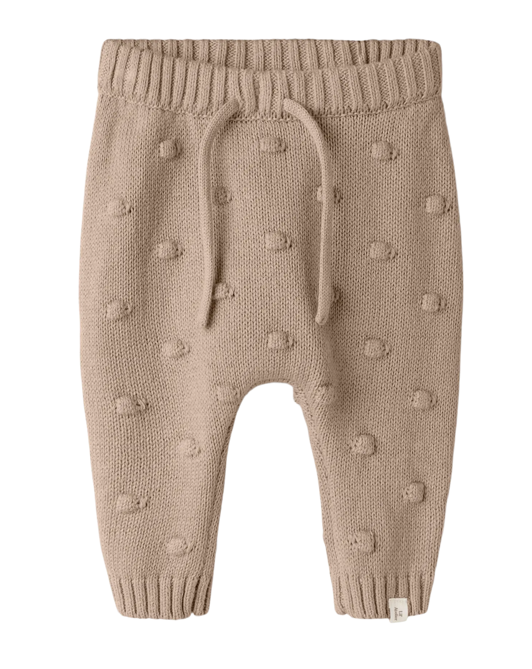 Stickad byxa - NBNGABLE KNIT PANT LIL - Oxford Tan
