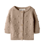 NORMAL PASSFORM STICKAD KOFTA - NBNGABLE LS KNIT CARD LIL