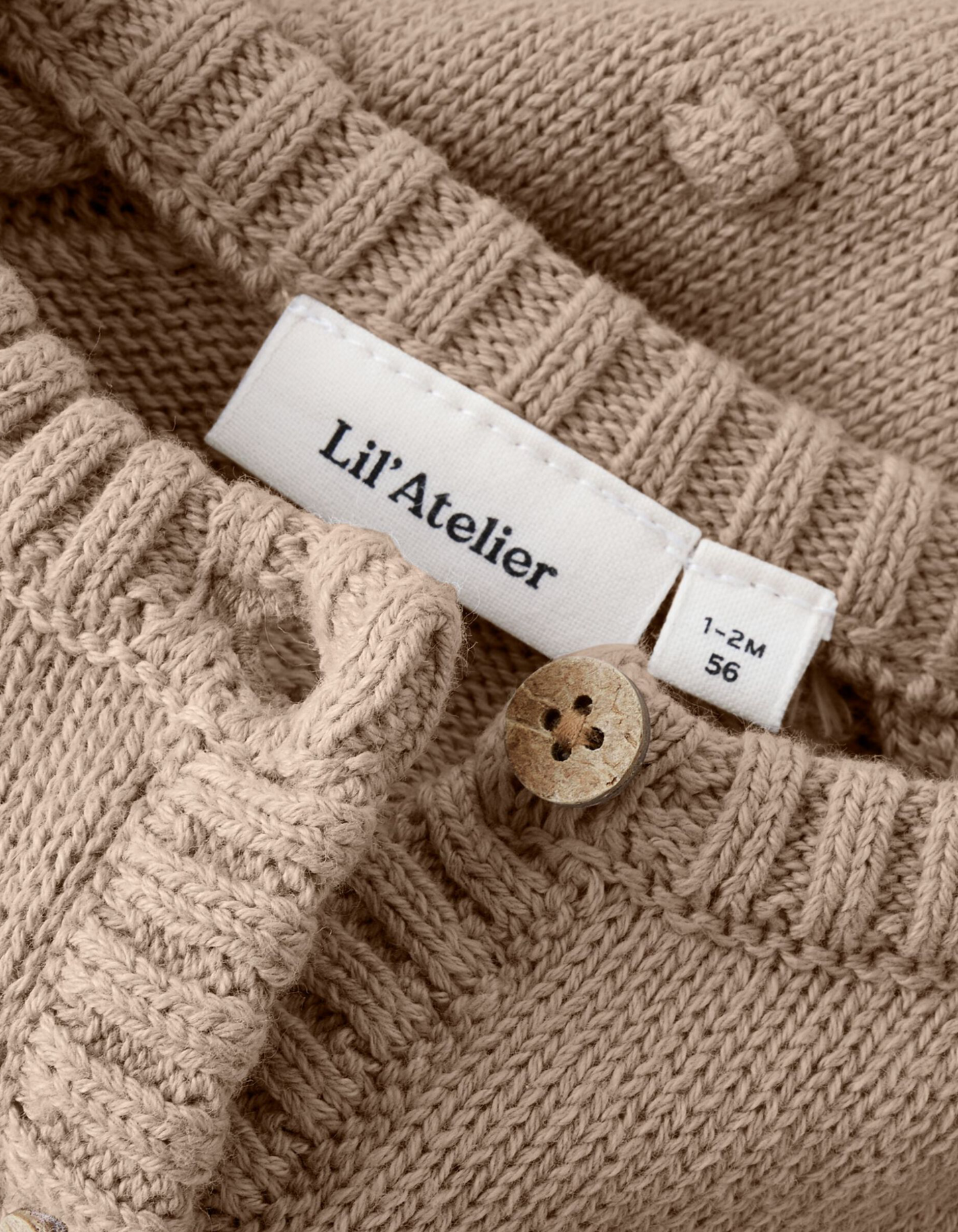 NORMAL PASSFORM STICKAD KOFTA - NBNGABLE LS KNIT CARD LIL