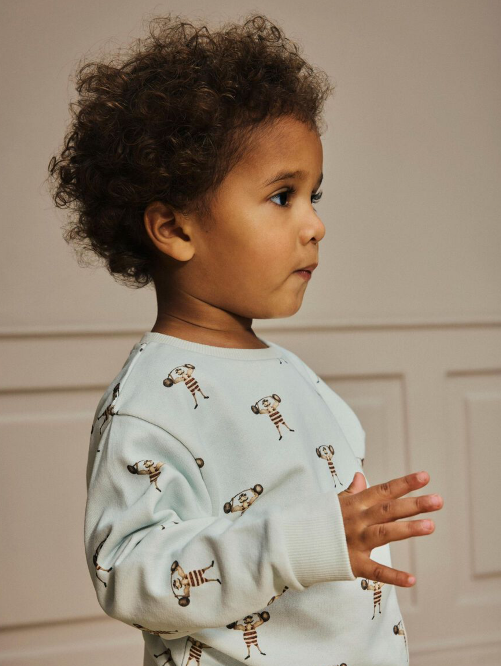 LÖS PASSFORM SWEATSHIRT - NMMJOBO LS LOOSE SWEAT LIL