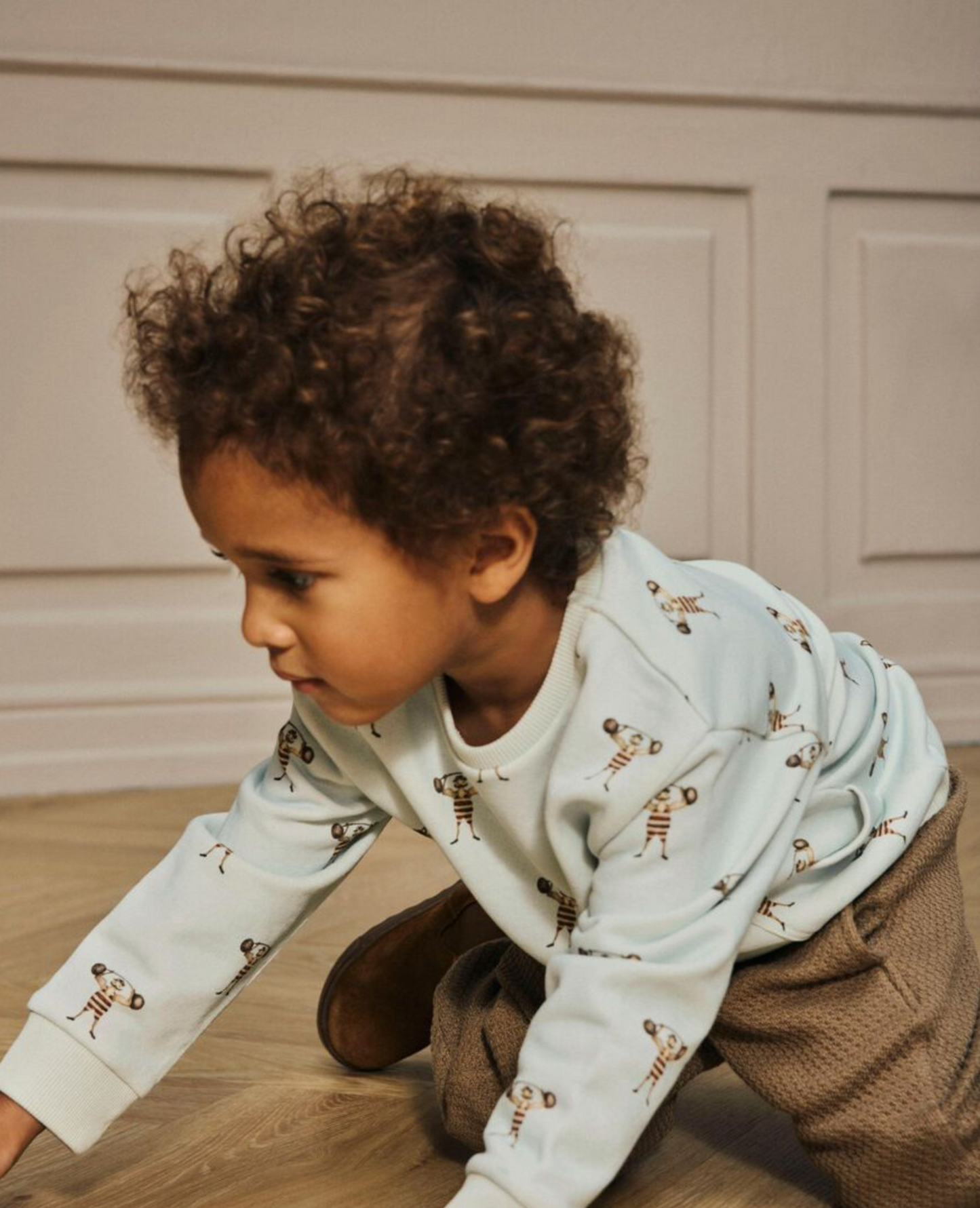 LÖS PASSFORM SWEATSHIRT - NMMJOBO LS LOOSE SWEAT LIL