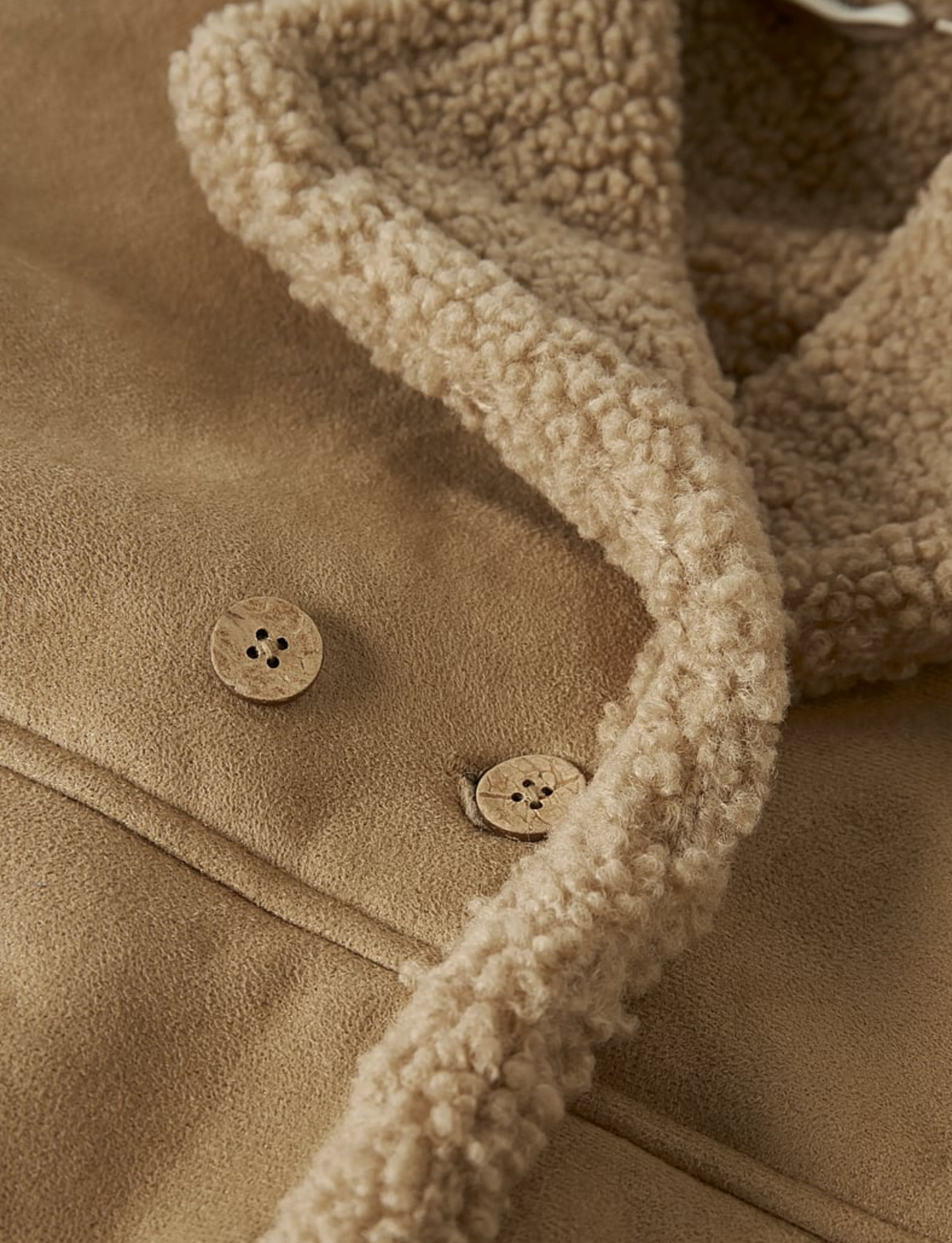 VINTERJACKA - NMNNESTER OVERSIZED JKT LIL - OXFORD TAN