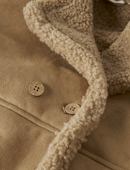 VINTERJACKA - NMNNESTER OVERSIZED JKT LIL - OXFORD TAN