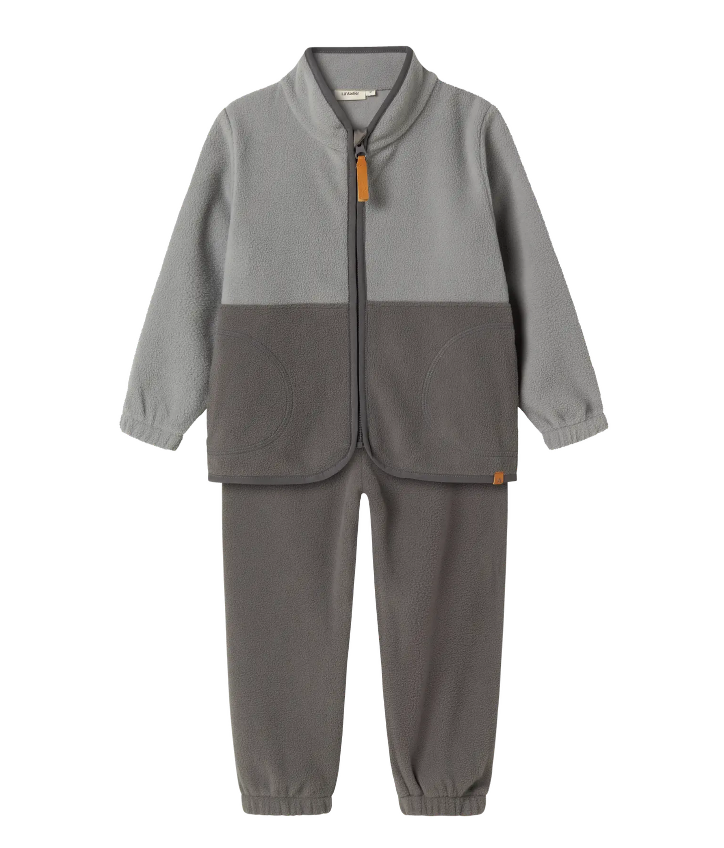 FLEECESET 2 delar - NMMLASPEKTRA FLEECE SET 1FO LIL - Ultimate Grey