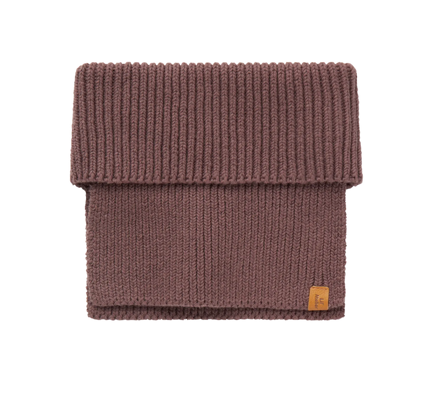 STICKAT TUBHALSDUK -  NMFNALU KNIT TUBE LIL - Peppercorn