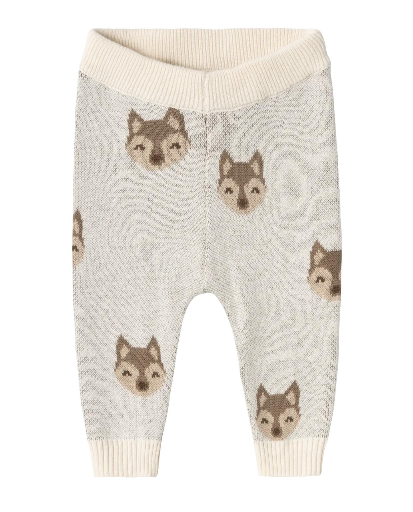 NORMAL PASSFORM BYXOR - NBMLAMOE KNIT PANT LIL - BIRCH